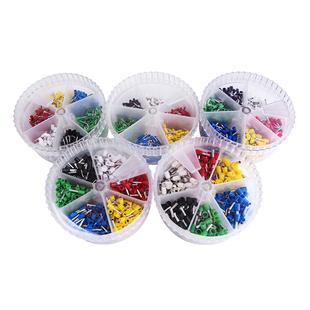 管型端子E1008欧式 冷压接线端子VE针形端头插针铜鼻子600只盒装