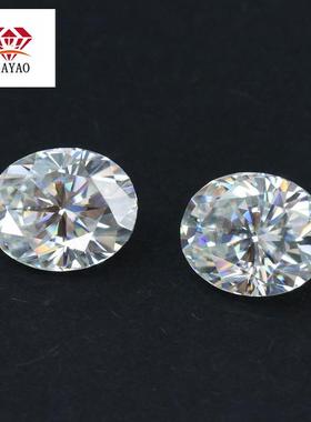 莫桑裸石D色VVS椭圆/蛋形2-9克拉直发