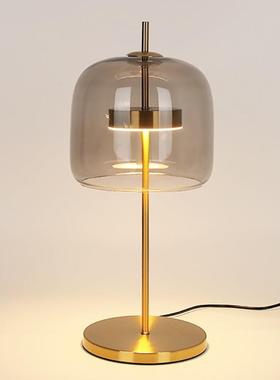 北欧现代简约儿童房卧室床头装饰台灯客厅书房设计师个性led玻璃