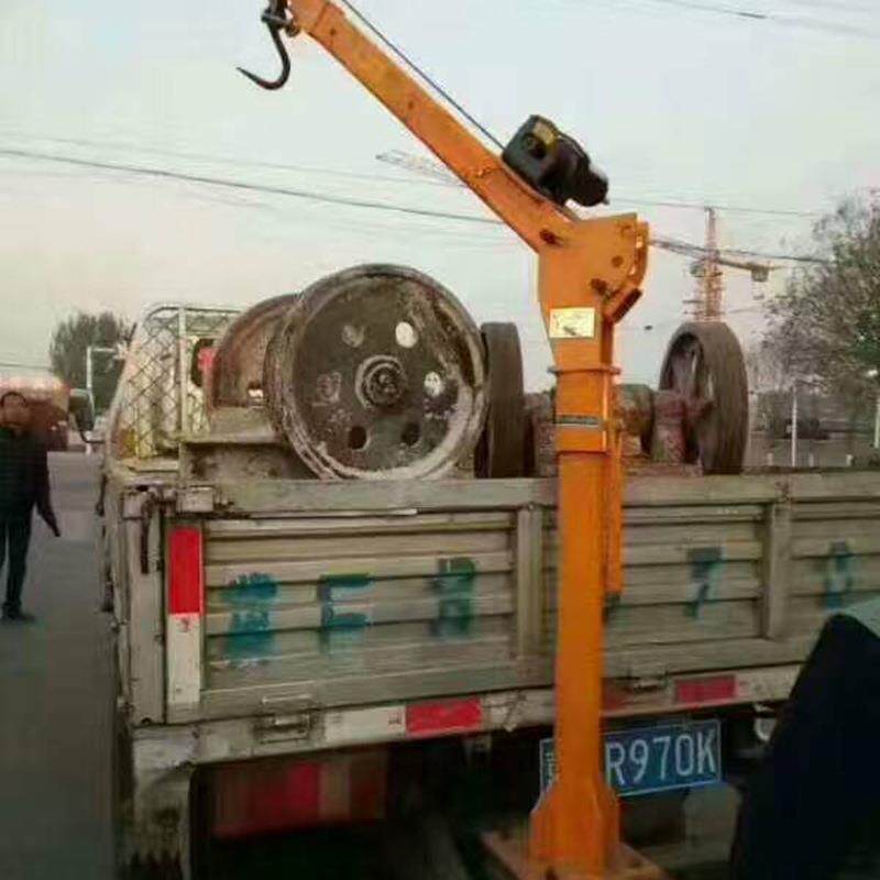 优惠1吨车载吊机小型货车随车小吊机电瓶12V24V吊机