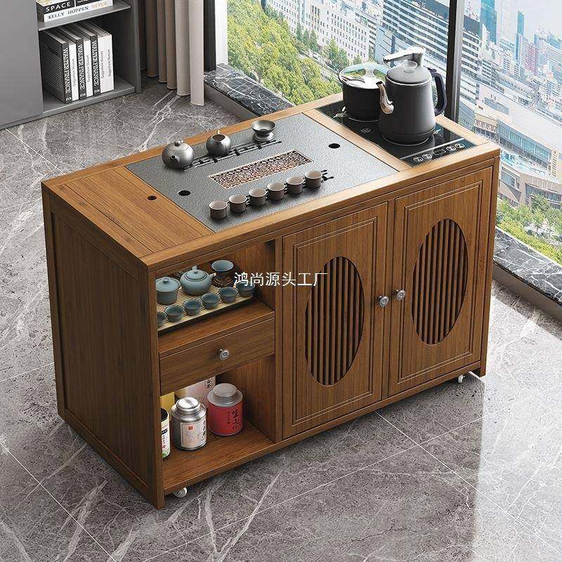 新中式移动茶台小茶桌家用茶车带轮阳台茶几客厅烧水壶一体茶水柜,畜牧/养殖物资,畜牧/养殖器械,淘宝优惠券,粉丝福利购,淘宝优惠卷