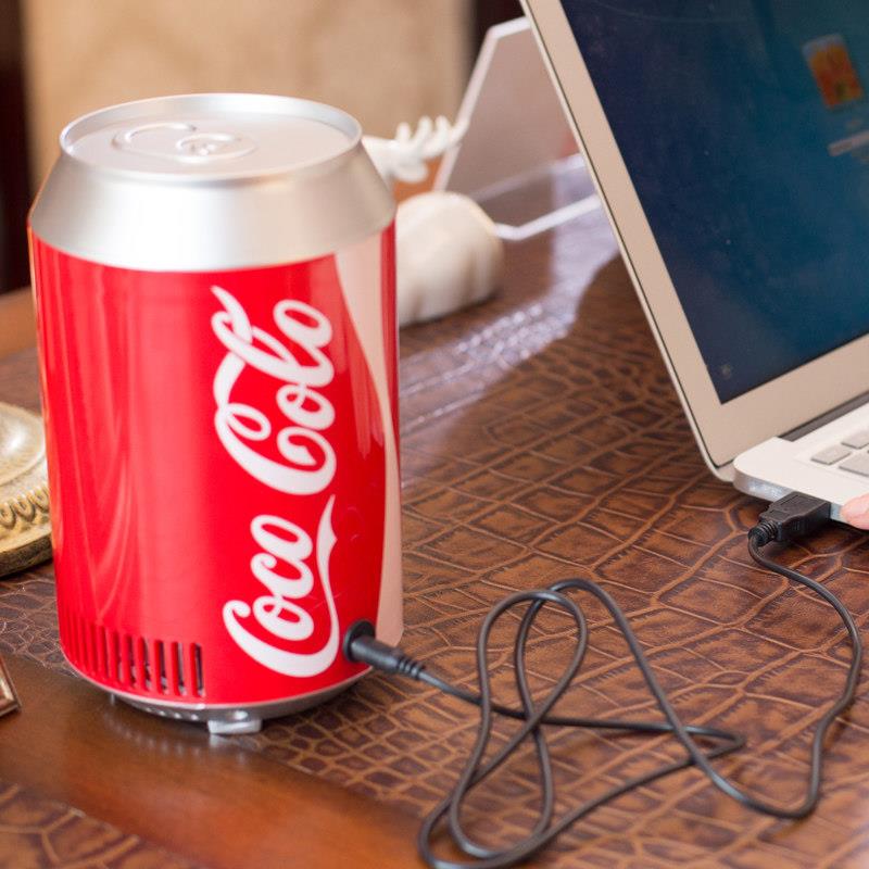 科敏迷你冰箱usb车家两用宿舍小型家用制冷车载冰箱办公室冷藏箱