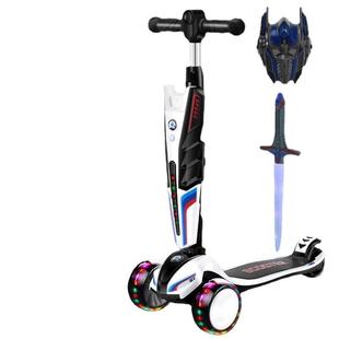 滑板车儿童3 12岁2宝宝8岁以上小孩大童单脚闪光滑滑溜溜踏板车