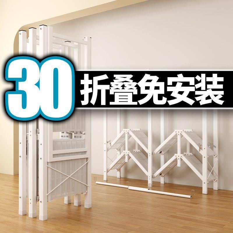 全钢管简易布衣橱出租房家用卧室免安装折叠简易结实小型收纳衣柜