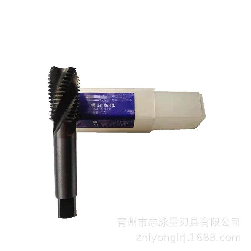 江苏工具M2高速钢HSS全磨制M27螺旋丝锥丝攻盲孔钢件铁件攻丝