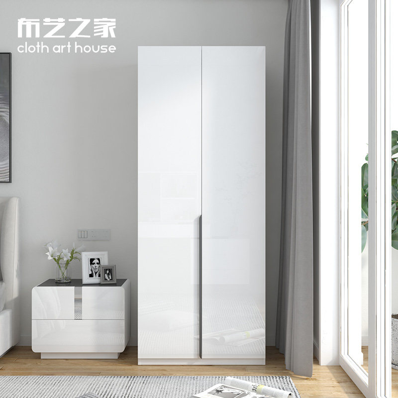 轻奢衣柜简约现代卧室家用柜子组合八门衣柜小户型租房环保大衣橱