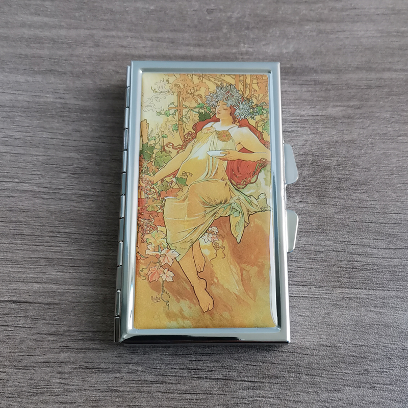 多用途迷你小收纳18格调色颜料水彩分格盒小饰品盒 四季春夏秋冬