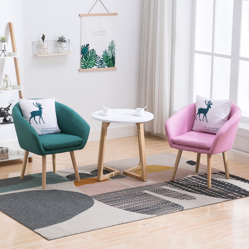 办公沙发茶几组合商务接待室会客组合单人小型心理咨询办公室沙发