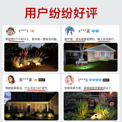 太阳能照树灯高亮户外灯庭院防水草坪灯射灯花园灯装饰布置氛围灯