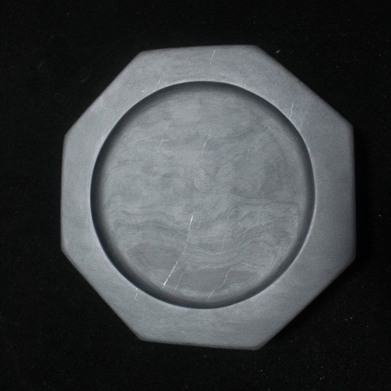 济源坑纯手工雕刻老坑鱼子八方辟雍歙砚文房原石砚台徽墨宣纸湖笔