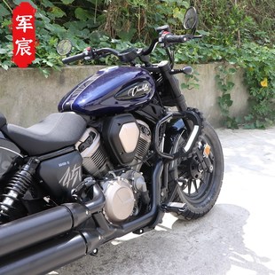 适用奔达摩托车金吉拉450护杠保险杠BD400 配件 15防摔杠改装