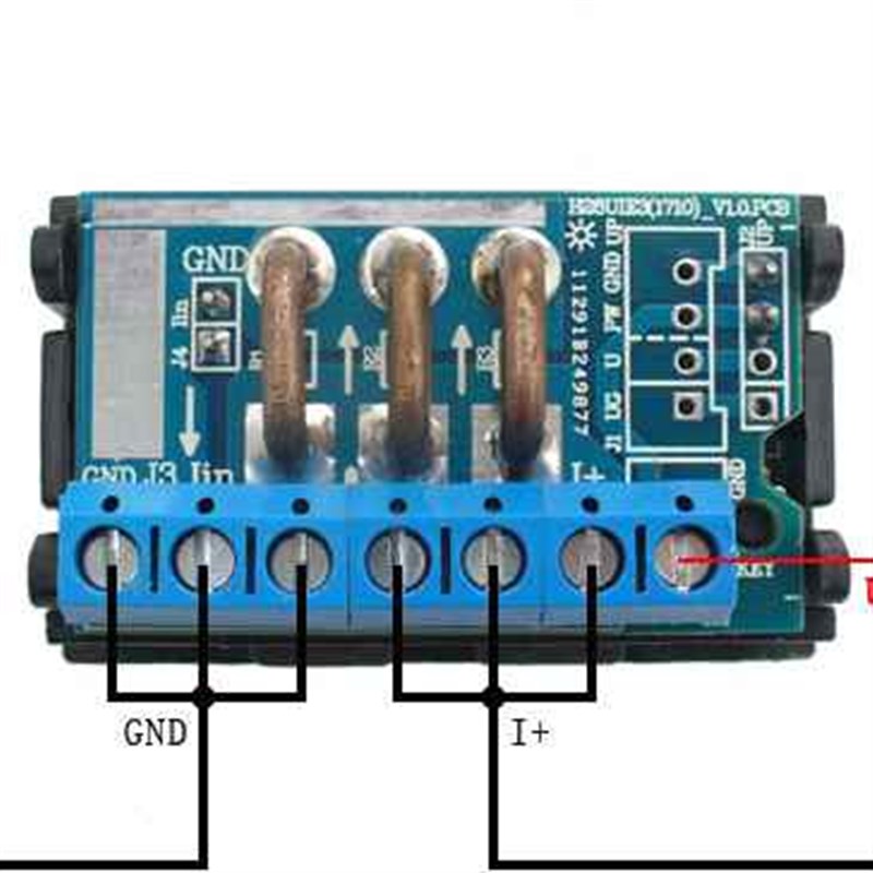 新款H28UI303 m直流 双显数字 数显电压电流表30V20A30A50A 自带