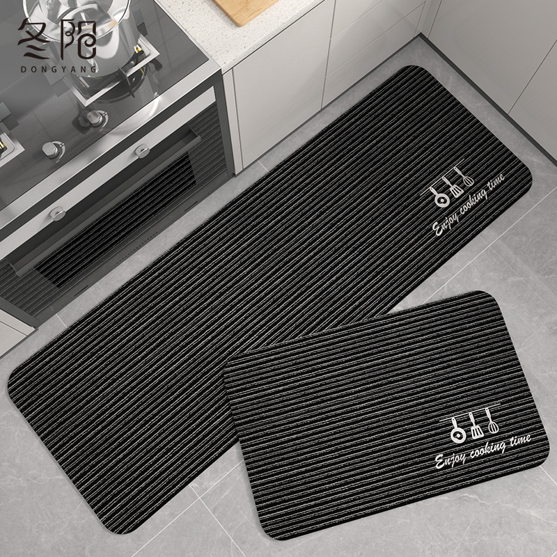 厨房地垫防滑防油可擦免洗硅z藻泥吸水垫门口耐脏垫子防水地毯