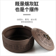 带盖紫砂烟灰缸家用个性 潮流防风烟缸摆饰中国风办公室复古防飞灰