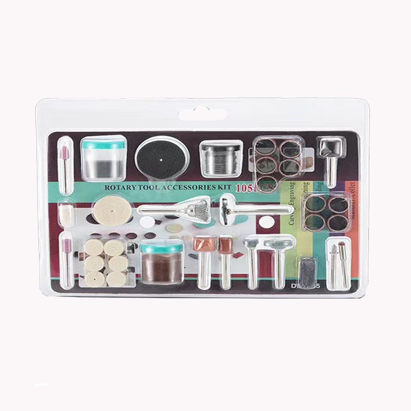 抛光打磨头砂e纸圈电磨刷头切割片105pc配件小电磨配件套装3.0柄