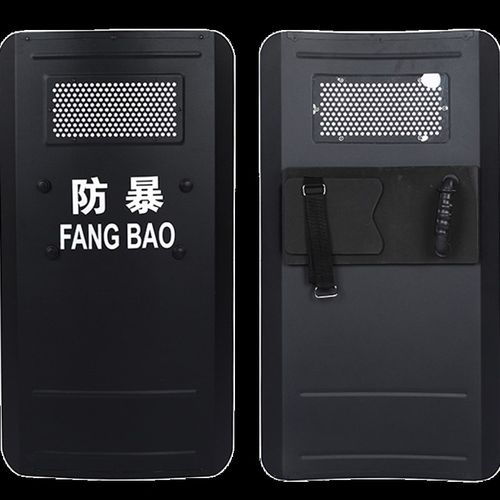 烈狐铝合金防暴盾牌保安器材厂家直销手持金属盾牌保安巡逻盾牌
