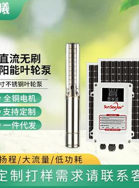 永磁无刷直流潜水泵大功率大流量光伏太阳能水泵solarpump