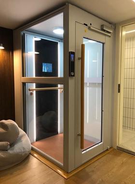 上海家用升降平台HTK井道型升降机液压式无障碍升降平台家用电