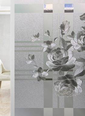 免胶静电膜磨砂玻璃贴膜窗花纸窗户PVC装饰磨砂贴纸