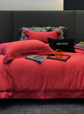 秋冬轻磨毛丨婚庆风镂空S100长绒棉陶瓷温感起绒四件套多巴胺纯色