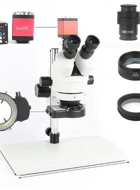 电话PCB焊接维修实验室工业7X45X90X同焦三目体视显微镜