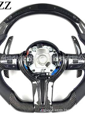 适用于宝马F30F10F15F31F32F33F80F87F82M2M3M4LED碳纤维方向盘