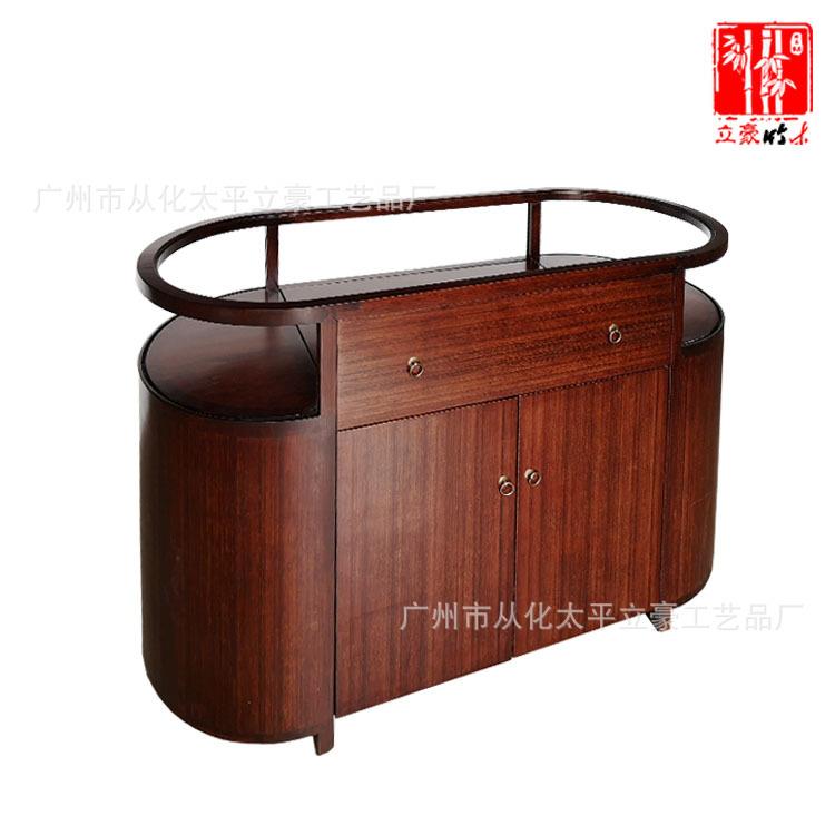 立豪竹木家具厂加工楠竹展柜竹制柜台竹柜竹木台厂家展示柜