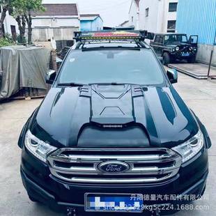 2021款 带灯款 Ford 8改装 机盖罩ranger引擎盖 rangerT7 适用于2016
