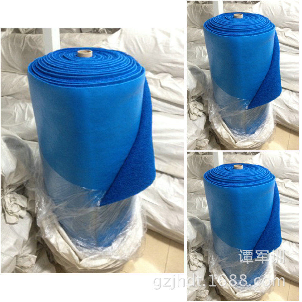 厂家供应批发PVC蓝色丝圈脚垫塑料制品地垫logo门垫