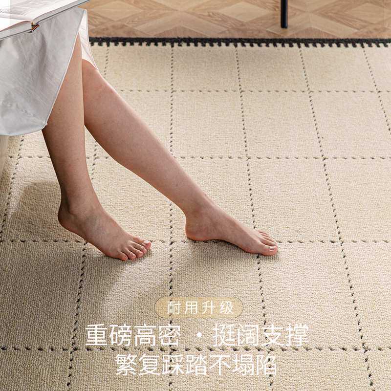 新西兰进口羊毛地毯客厅现代简约沙发毯卧室轻奢高级茶几垫床边毯