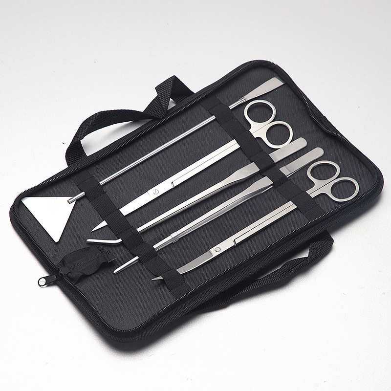 鱼缸水草工具五件套 不锈钢直剪刀弯剪直镊子弯镊平沙铲带包,模玩/动漫/周边/娃圈三坑/桌游,模型制作工具/辅料耗材,淘宝优惠券,粉丝福利购,淘宝优惠卷