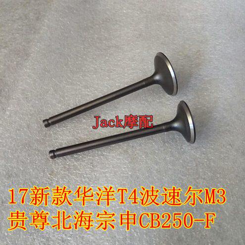 17新款华洋T4波速尔M3贵尊北海宗申CB250-F气门OTOM大头机气门