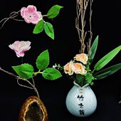 刺身摆盘装 饰花草酒店宴席创意餐盘饰菜品冷菜点缀神器小摆件餐花