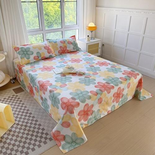 网红床单枕套三件套被单学生宿舍三件套单人少儿双人床上用品