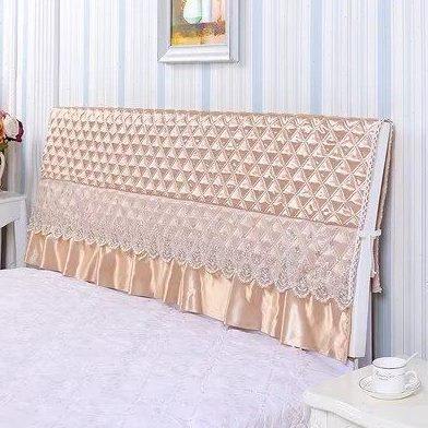 木头硬板床头套罩软包靠垫1米5防尘罩床头罩2022年新款高档高级感