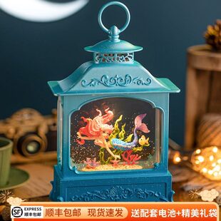 儿童生日礼物少女心八音盒美人鱼公主10十岁送闺蜜女孩音乐盒摆件