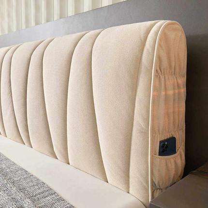 床头套罩2024新款加厚软包木头硬板床头保护罩全包遮丑神器高级感