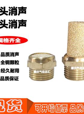 QX/SL/PSC-G1/8 1/4 3/8 1/2 3/4系列长头平头电磁阀消声器