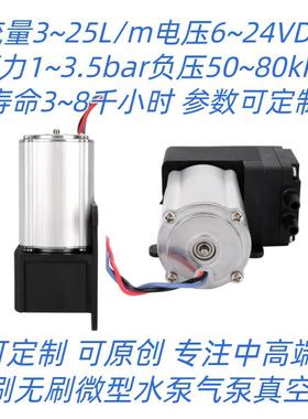 无刷微型真空泵-83kPa15升8000小时寿命高真空泵低功率低噪音