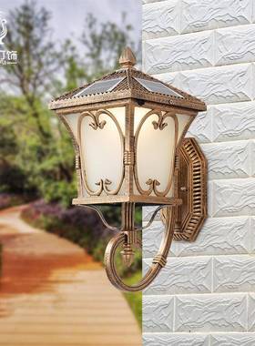 太阳能壁灯户外墙壁灯室外灯入门灯门柱别墅防水庭院灯花园灯家用