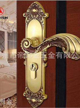 欧式门锁纯铜仿古室内门锁全铜实木门锁别墅卧室房门锁执手锁