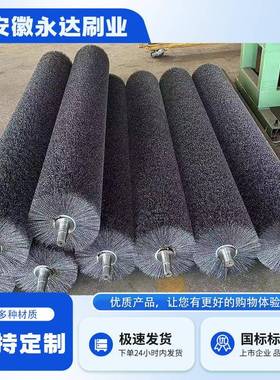 多种抛光打磨毛刷辊工业机械金属除锈清洁钢丝毛刷辊