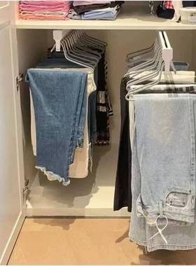 拉拉宜居衣柜内顶装拉杆55公分cm伸缩衣架架抽拉衣架挂衣器