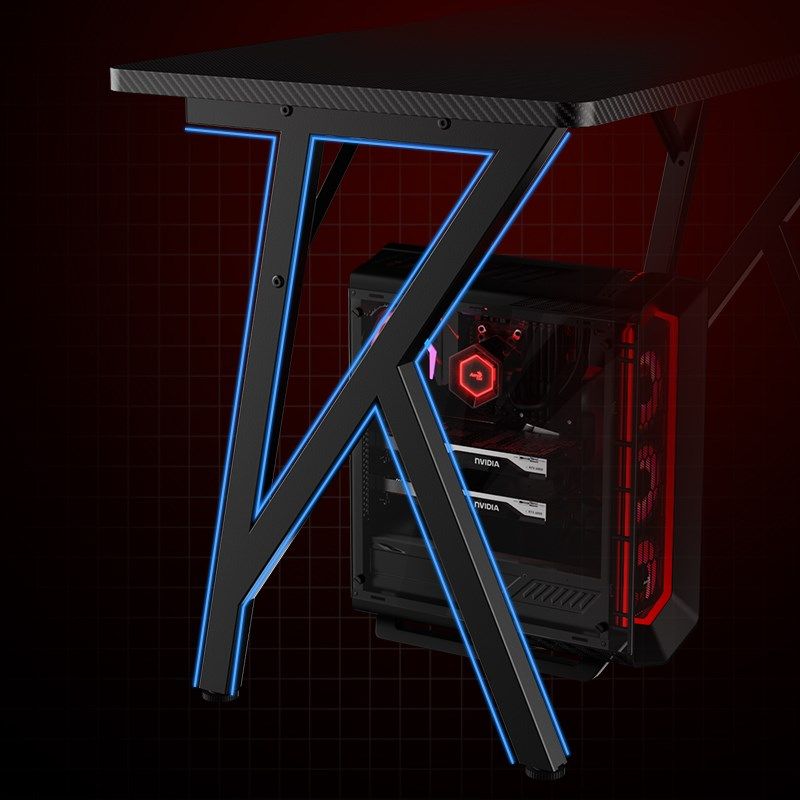 K型电竞桌c带层架理线槽烟灰缸除醛小尺寸小户型80CM100CM长电脑