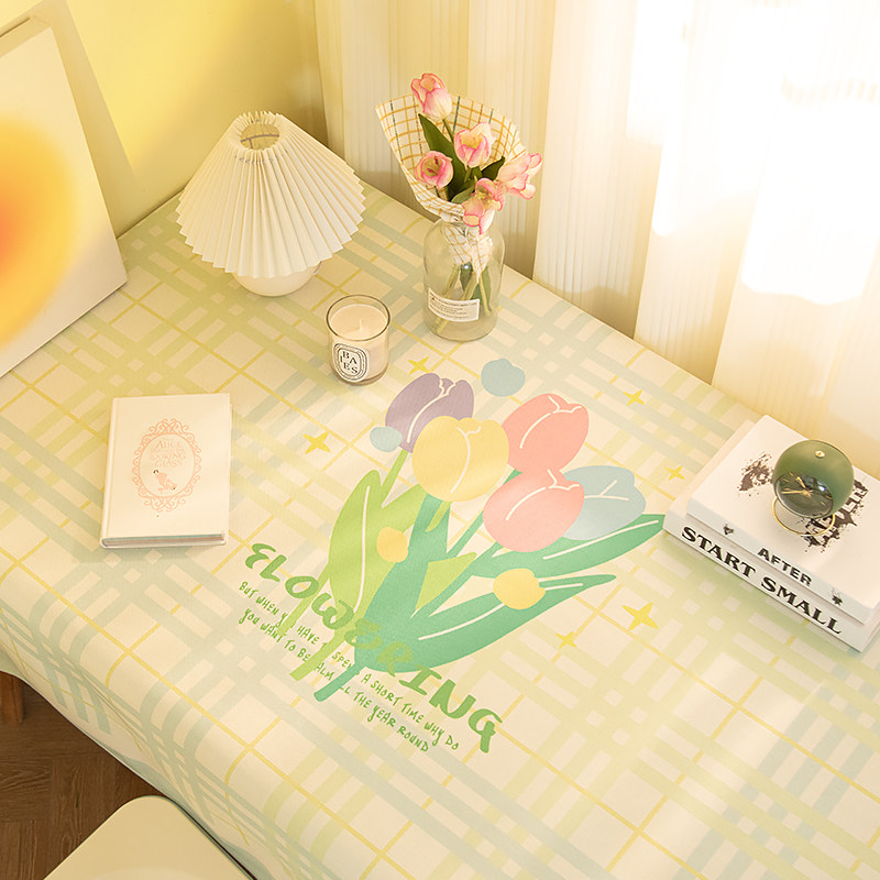 桌布防水防油免洗餐桌台布棉麻格子学习桌盖布电视柜茶几布盖巾,居家布艺,桌布,淘宝优惠券,粉丝福利购,淘宝优惠卷