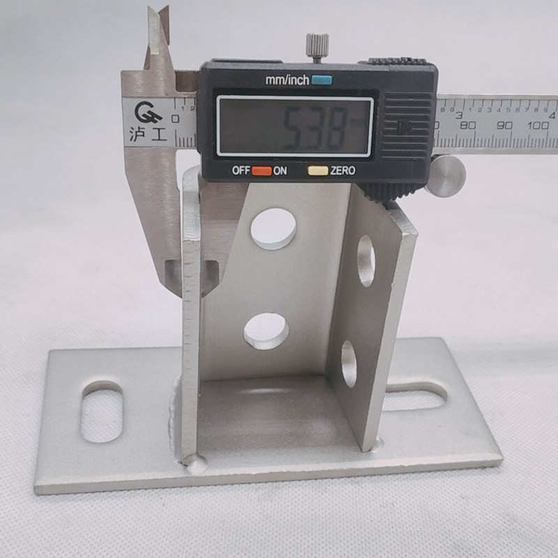 304不锈钢C型钢n底座 光伏支架固定立柱地脚 不锈钢C型钢配件牛