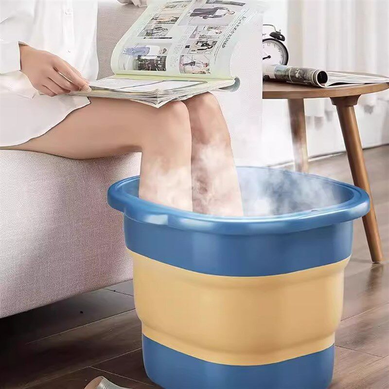 德国可折叠泡脚桶家用高深过小腿足浴按摩洗脚桶加厚保温足浴盆
