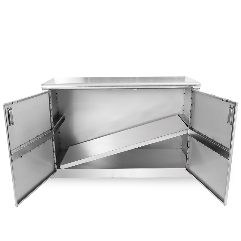 不锈钢家用推掩门厨房桌子打荷操作收纳置物茶水柜商用烘焙工作台