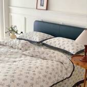 2024新款 240cm床盖三件套 水洗棉花边床盖三件套220 A版 全棉B版