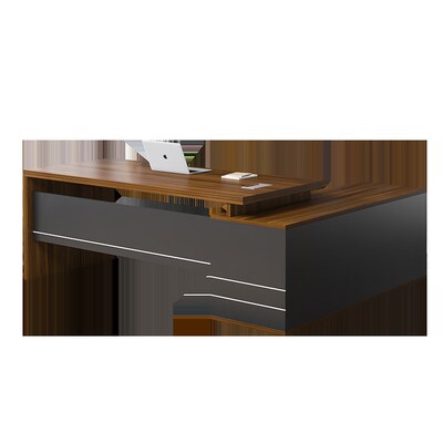 老板桌办公桌简约现代单人电脑桌带柜大班台经理主管桌椅组合
